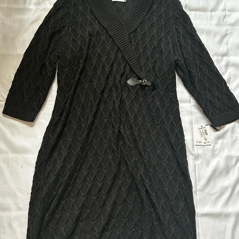 Calvin Klein Charcoal Knit Top